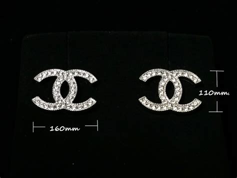 chanel signature cc logo earrings